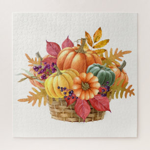 Erntedank Pumpkin Basket Jigsaw Puzzle