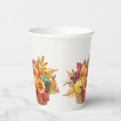 Erntedank Pumpkin Basket Paper Cups Pappbecher (Rechts)