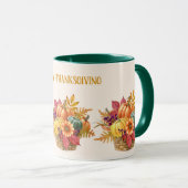 Erntedank Pumpkin Basket Tasse (VorderseiteRechts)