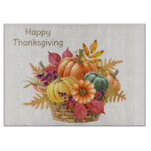 Erntedank Pumpkin Basketball Schneidebrett (Vorderseite)