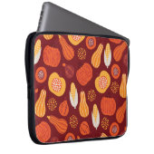 Erntedank Pumpkin Brown Nahtlose Muster. Laptopschutzhülle (Vorne Rechts)