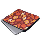 Erntedank Pumpkin Brown Nahtlose Muster. Laptopschutzhülle (Vorne Knopf)