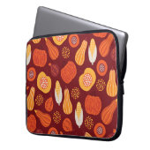 Erntedank Pumpkin Brown Nahtlose Muster. Laptopschutzhülle (Vorderseite Links)
