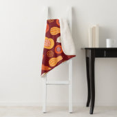 Erntedank Pumpkin Brown Nahtlose Muster. Sherpadecke (Beispiel)