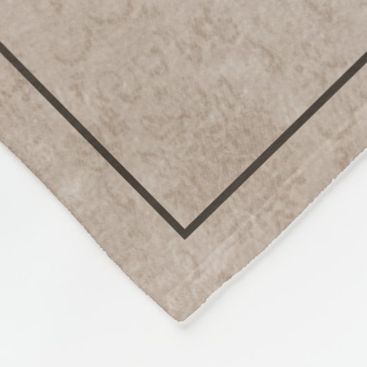 Erntedank Pumpkin Damask Fleecedecke (Ecke)