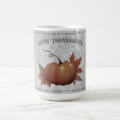 Erntedank Pumpkin Damask | Grau Kaffeetasse (Mittel)