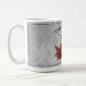 Erntedank Pumpkin Damask | Grau Kaffeetasse (Links)