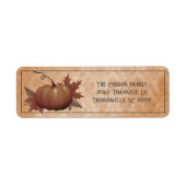 Erntedank Pumpkin Damask | Orange Label (Vorne)