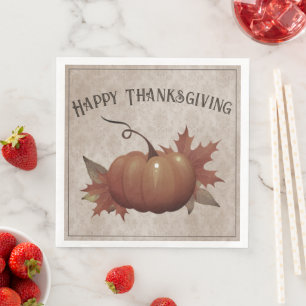 Erntedank Pumpkin Damask Serviette