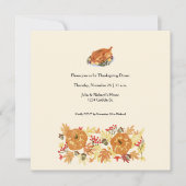 Erntedank Pumpkin Dinner Einladung (Vorderseite)
