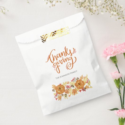 Erntedank Pumpkin Dinner Geschenktütchen (Versiegelt)