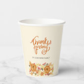 Erntedank Pumpkin Dinner Pappbecher (Vorderseite)