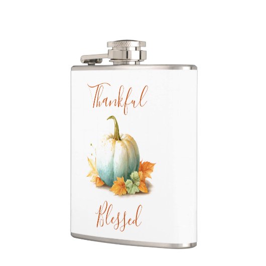 Erntedank Pumpkin Flask | Herbstgeschenk Flachmann (Links)