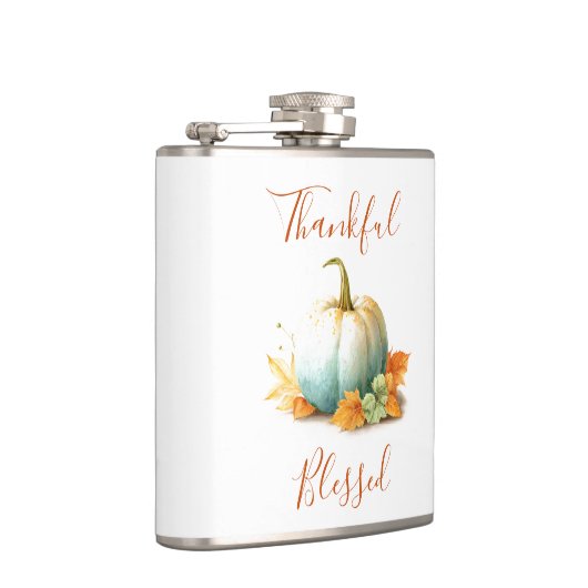 Erntedank Pumpkin Flask | Herbstgeschenk Flachmann (Rechts)