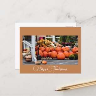Erntedank Pumpkin Foto Postcard Postkarte