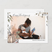 Erntedank Pumpkin Harvest Foto Personalisiert Postkarte (Vorne/Hinten)