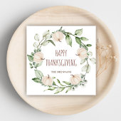 Erntedank Pumpkin Herbst Eukalyptus Grüne Serviette