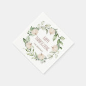 Erntedank Pumpkin Herbst Eukalyptus Grüne Serviette (Ecke)