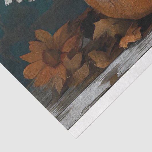 Erntedank Pumpkin Herbst Rustikale Dekoupage Seidenpapier (Ausschnitt)