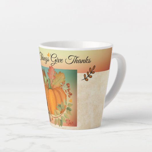 Erntedank Pumpkin Latte Tasse (Rechte Ecke)