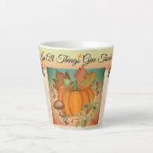Erntedank Pumpkin Latte Tasse (Vorderseite)