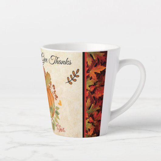 Erntedank Pumpkin Latte Tasse (Rechts)