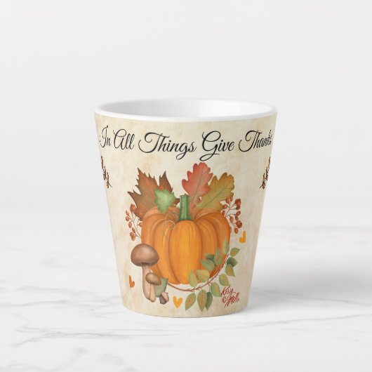 Erntedank Pumpkin Latte Tasse (Vorderseite)