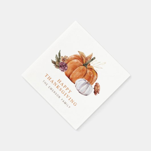 Erntedank Pumpkin Napkins Serviette (Ecke)