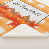 Erntedank Pumpkin Orange Buffalo Kariert Sherpadecke (3/4)