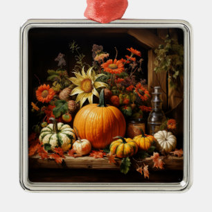 Erntedank Pumpkin Ornament Aus Metall