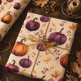 Erntedank Pumpkin Patch Pumpkins Herbsternte Geschenkpapier