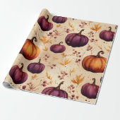 Erntedank Pumpkin Patch Pumpkins Herbsternte Geschenkpapier (Ungerollt)