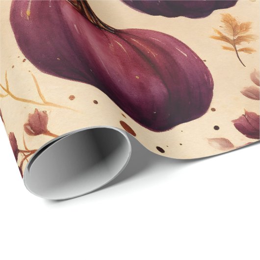 Erntedank Pumpkin Patch Pumpkins Herbsternte Geschenkpapier (Rolleneckpunkt)