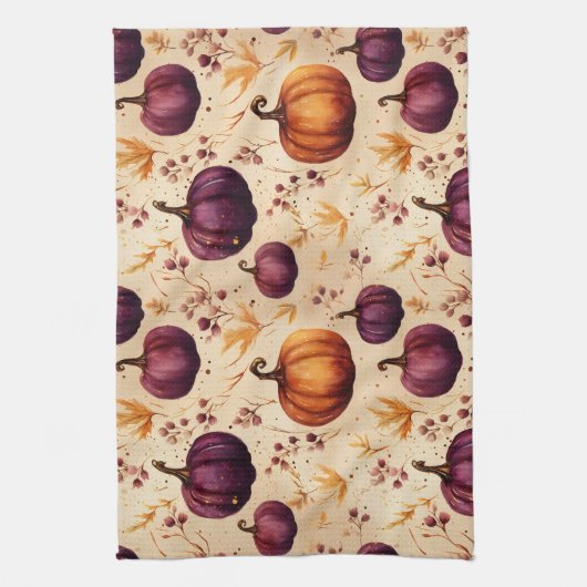 Erntedank Pumpkin Patch Pumpkins Herbsternte Geschirrtuch (Vertikal)