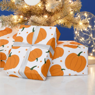 Erntedank Pumpkin Pattern Geschenkpapier