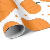 Erntedank Pumpkin Pattern Geschenkpapier (Rolleneckpunkt)