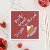 Erntedank Pumpkin Pie Dessert Serviette (Beispiel)