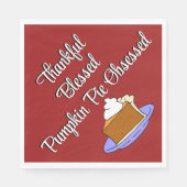 Erntedank Pumpkin Pie Dessert Serviette (Vorderseite)
