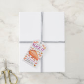 Erntedank Pumpkin Pie-Geschenk Tag Geschenkanhänger (Mit Garn)