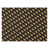 Erntedank Pumpkin Pie Muster Schwarz-Orange Tischdecke (Vorderseite (Horizontal))