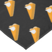 Erntedank Pumpkin Pie Muster Schwarz-Orange Tischdecke (Schrägansicht)