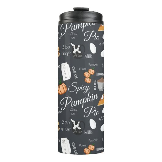 Erntedank Pumpkin Pie Rezept Thermosbecher (Vorderseite)