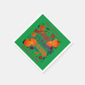 Erntedank Pumpkin Pie Saison Illustration Serviette (Ecke)