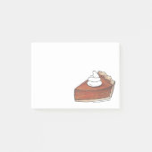 Erntedank Pumpkin Pie Slice Feinschmecker Pie Post-it Klebezettel (Vorderseite)