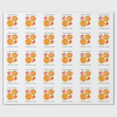 Erntedank Pumpkin Pie Spice Latte Geschenkpapier (Flach)