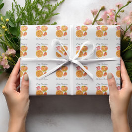 Erntedank Pumpkin Pie Spice Latte Geschenkpapier