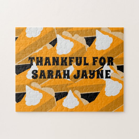 Erntedank Pumpkin Pie Thankful Jigsaw Puzzle (Horizontal)
