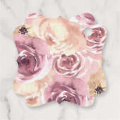 Erntedank Pumpkin Pink Gold Danke Geschenkanhänger (Rückseite)