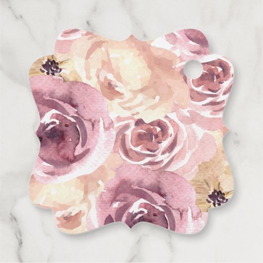 Erntedank Pumpkin Pink Gold Danke Geschenkanhänger (Rückseite)