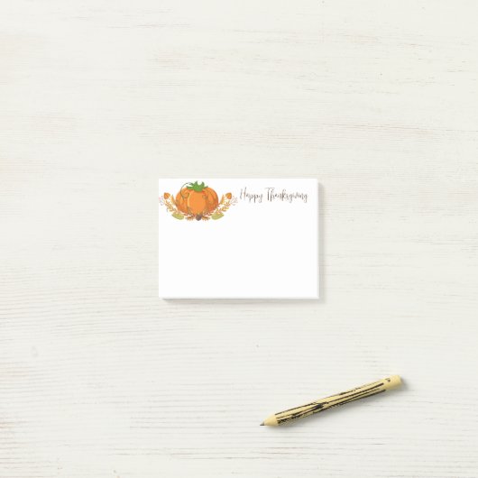 Erntedank Pumpkin Post Notes Post-it Klebezettel (Auf Schreibtisch)